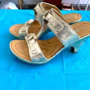 Gold Born Crown Sandals Size 6